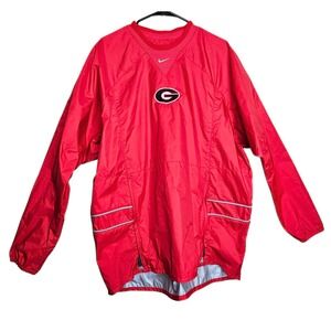 Nike‎ Georgia Bulldogs NCAA Pullover Jacket Windbreaker Red Men's XL